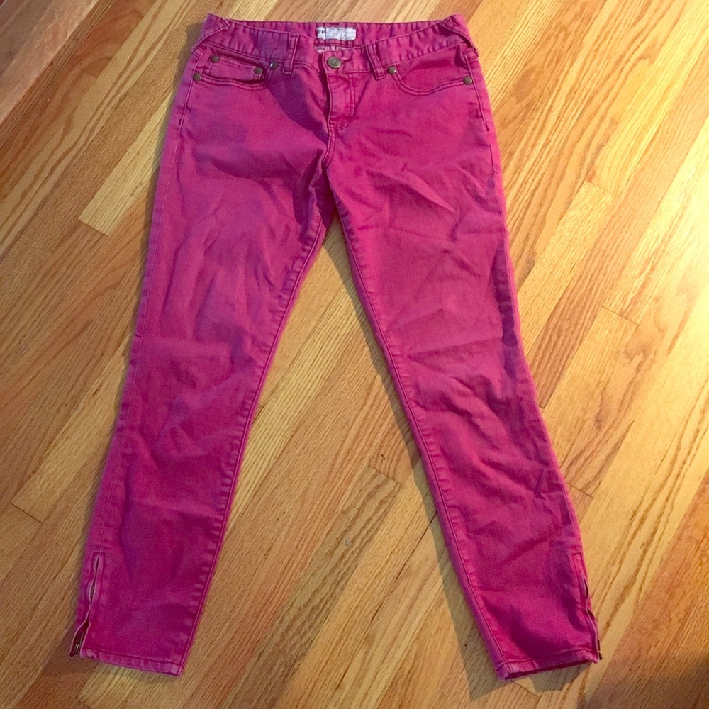 Free people violet pink jeans size 28